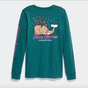 Green Vineyard Vines Long Sleeve Pocket T-Shirt NWOT